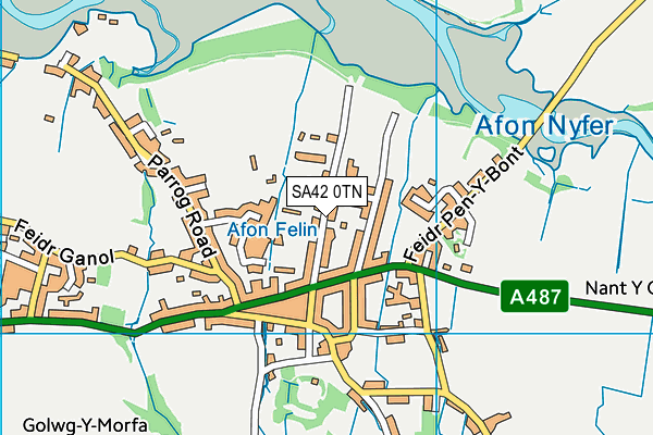 SA42 0TN map - OS VectorMap District (Ordnance Survey)
