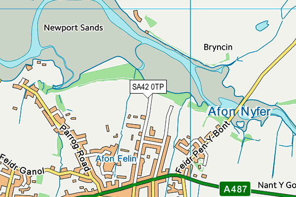 SA42 0TP map - OS VectorMap District (Ordnance Survey)