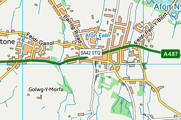 SA42 0TQ map - OS VectorMap District (Ordnance Survey)