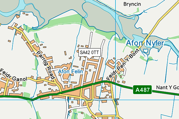 SA42 0TT map - OS VectorMap District (Ordnance Survey)