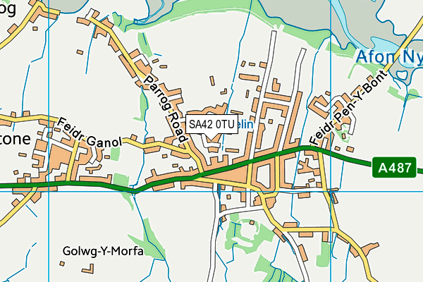 SA42 0TU map - OS VectorMap District (Ordnance Survey)