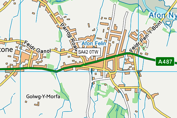 SA42 0TW map - OS VectorMap District (Ordnance Survey)