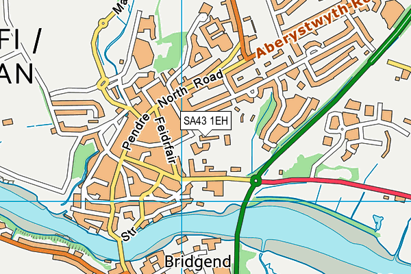Ysgol Gynradd Aberteifi map (SA43 1EH) - OS VectorMap District (Ordnance Survey)