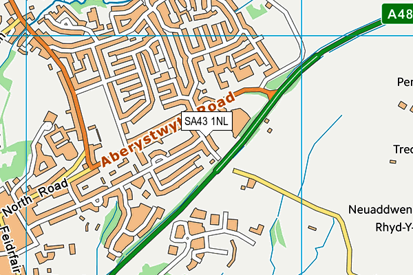 SA43 1NL map - OS VectorMap District (Ordnance Survey)