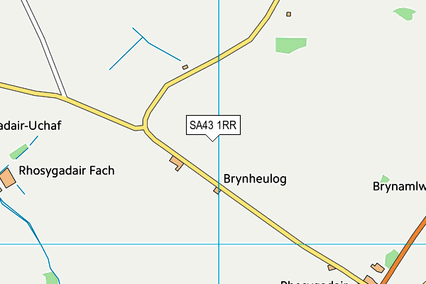 SA43 1RR map - OS VectorMap District (Ordnance Survey)