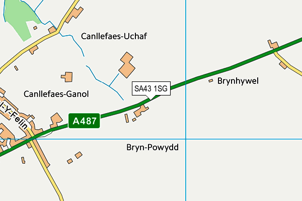 Ysgol Penparc map (SA43 1SG) - OS VectorMap District (Ordnance Survey)