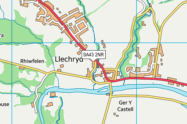 SA43 2NR map - OS VectorMap District (Ordnance Survey)