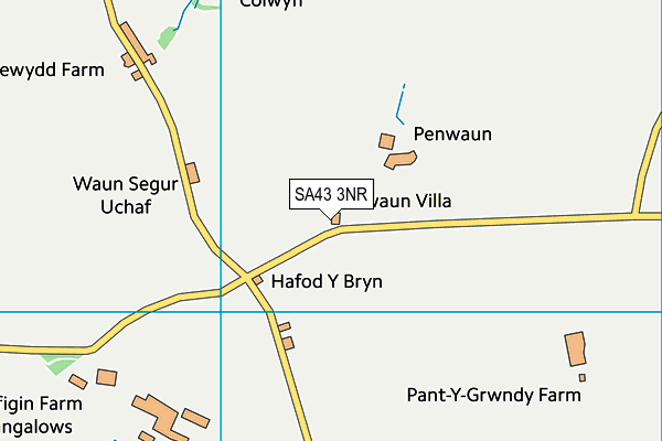 SA43 3NR map - OS VectorMap District (Ordnance Survey)