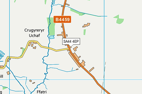 SA44 4EP map - OS VectorMap District (Ordnance Survey)