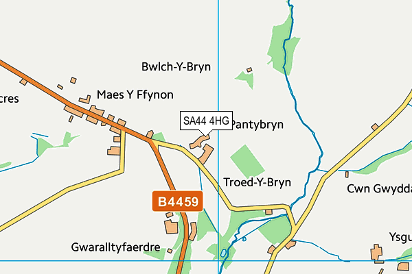 SA44 4HG map - OS VectorMap District (Ordnance Survey)