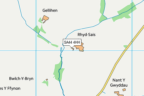 SA44 4HH map - OS VectorMap District (Ordnance Survey)