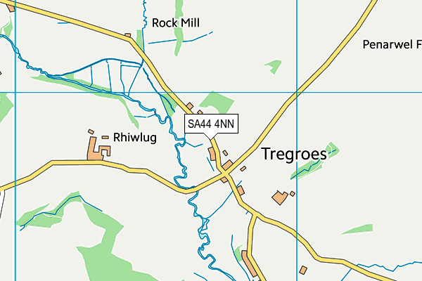 SA44 4NN map - OS VectorMap District (Ordnance Survey)