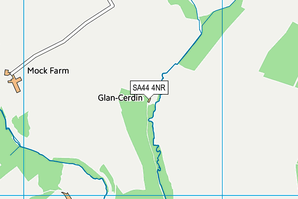 SA44 4NR map - OS VectorMap District (Ordnance Survey)