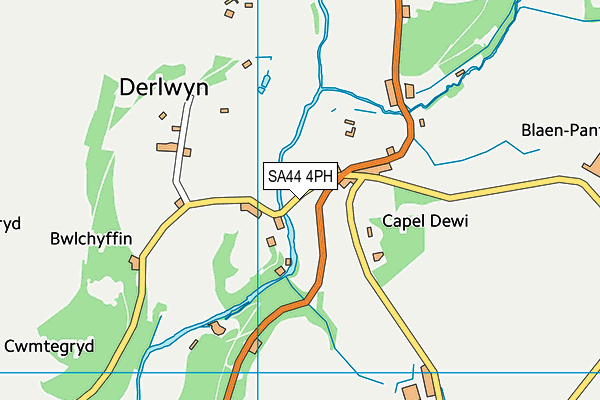 SA44 4PH map - OS VectorMap District (Ordnance Survey)