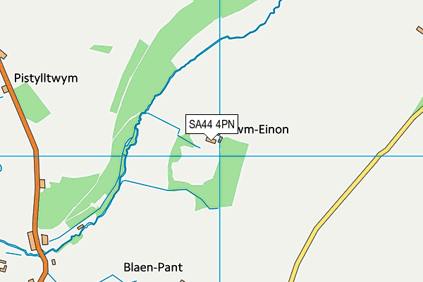 SA44 4PN map - OS VectorMap District (Ordnance Survey)