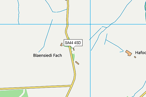 SA44 4SD map - OS VectorMap District (Ordnance Survey)