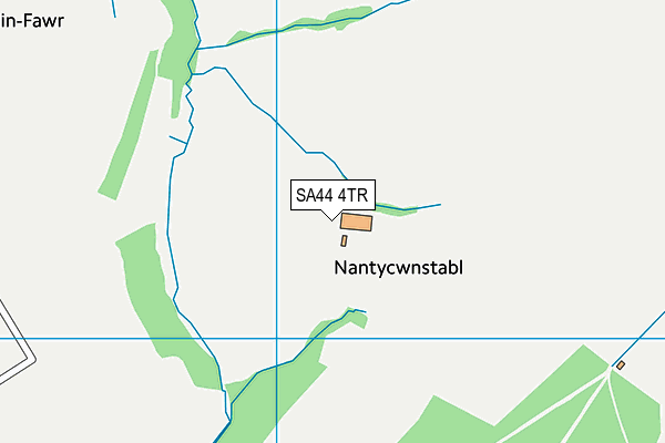 SA44 4TR map - OS VectorMap District (Ordnance Survey)