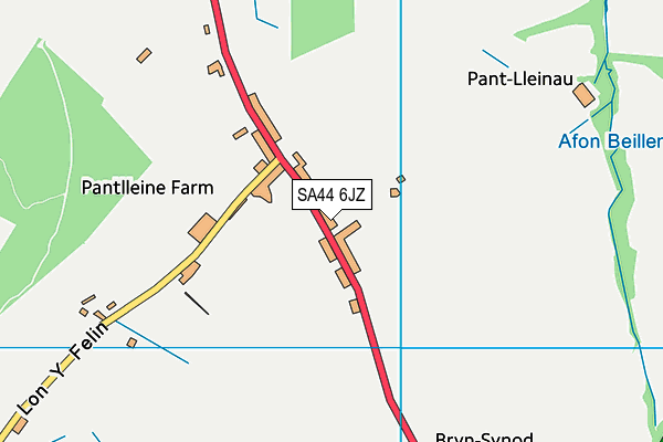 Ysgol Bro Sion Cwilt map (SA44 6JZ) - OS VectorMap District (Ordnance Survey)