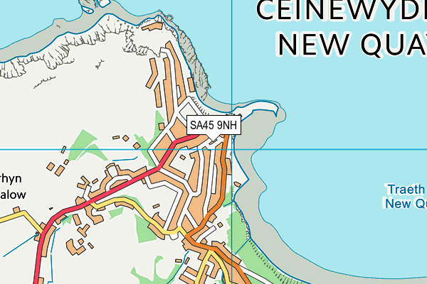 SA45 9NH map - OS VectorMap District (Ordnance Survey)