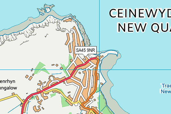 SA45 9NR map - OS VectorMap District (Ordnance Survey)