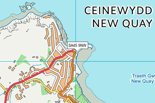 SA45 9NW map - OS VectorMap District (Ordnance Survey)