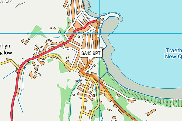 SA45 9PT map - OS VectorMap District (Ordnance Survey)