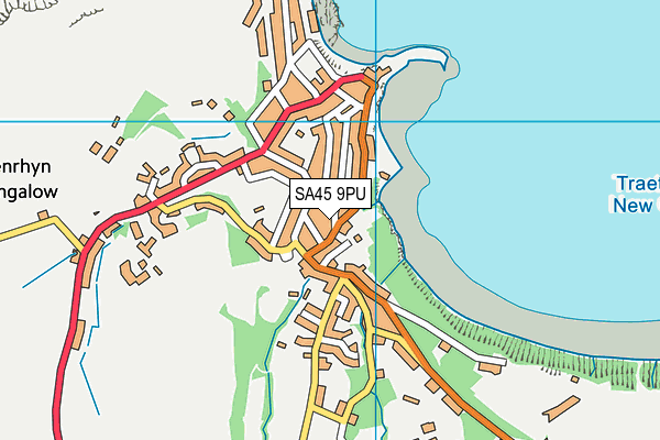 SA45 9PU map - OS VectorMap District (Ordnance Survey)