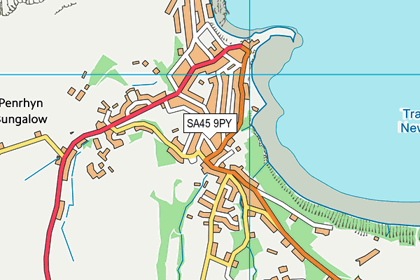 SA45 9PY map - OS VectorMap District (Ordnance Survey)