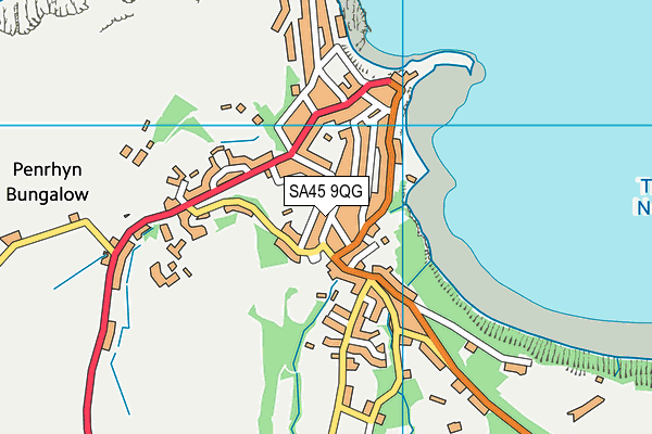 SA45 9QG map - OS VectorMap District (Ordnance Survey)