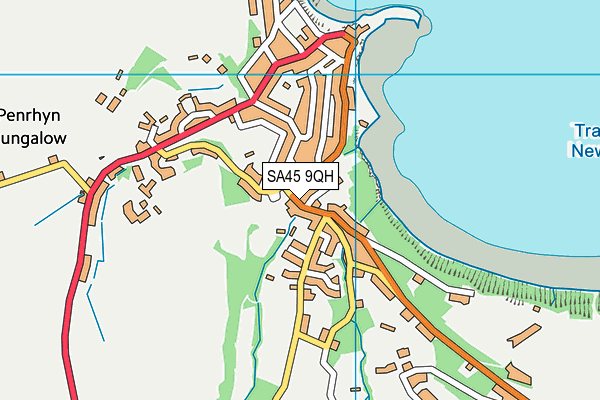 SA45 9QH map - OS VectorMap District (Ordnance Survey)