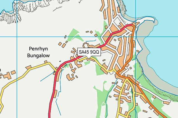 SA45 9QQ map - OS VectorMap District (Ordnance Survey)