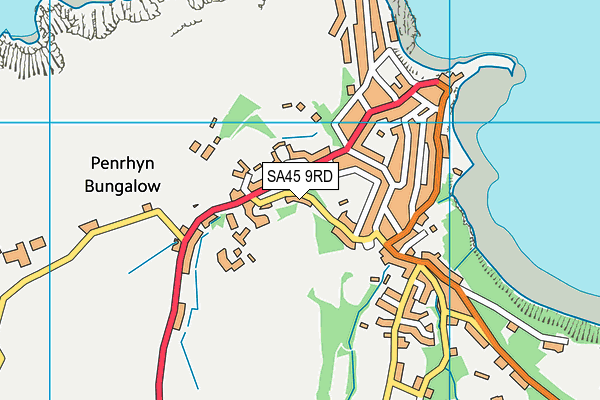SA45 9RD map - OS VectorMap District (Ordnance Survey)