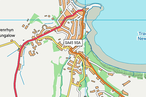 SA45 9SA map - OS VectorMap District (Ordnance Survey)