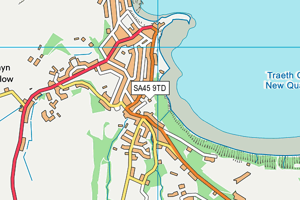 SA45 9TD map - OS VectorMap District (Ordnance Survey)