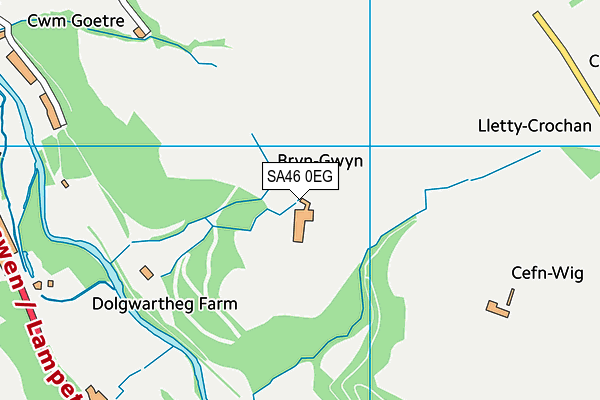 SA46 0EG map - OS VectorMap District (Ordnance Survey)