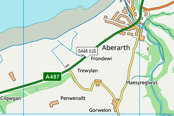 SA46 0JS map - OS VectorMap District (Ordnance Survey)