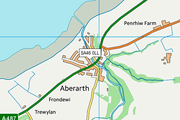 SA46 0LL map - OS VectorMap District (Ordnance Survey)