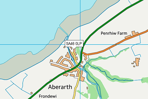 SA46 0LP map - OS VectorMap District (Ordnance Survey)