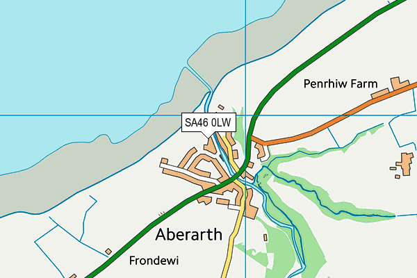 SA46 0LW map - OS VectorMap District (Ordnance Survey)