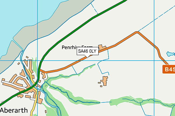 SA46 0LY map - OS VectorMap District (Ordnance Survey)