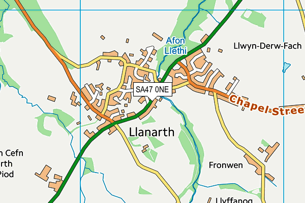 SA47 0NE map - OS VectorMap District (Ordnance Survey)