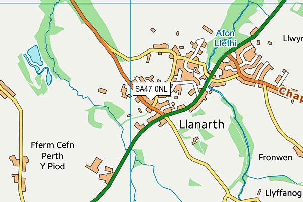 SA47 0NL map - OS VectorMap District (Ordnance Survey)