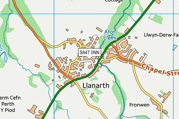 SA47 0NN map - OS VectorMap District (Ordnance Survey)