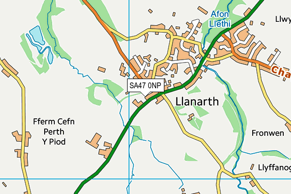 Ysgol Gynradd Llanarth map (SA47 0NP) - OS VectorMap District (Ordnance Survey)