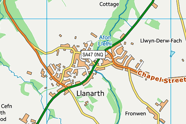 SA47 0NQ map - OS VectorMap District (Ordnance Survey)