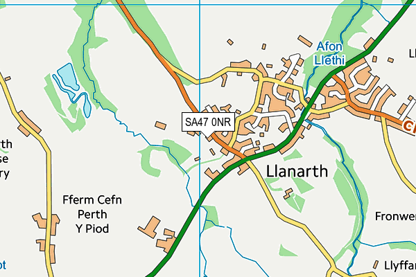 SA47 0NR map - OS VectorMap District (Ordnance Survey)