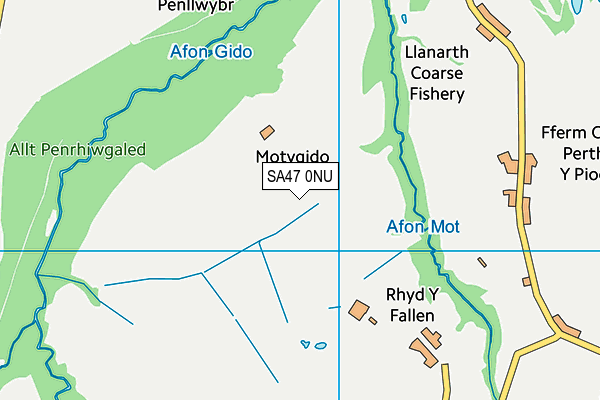 SA47 0NU map - OS VectorMap District (Ordnance Survey)