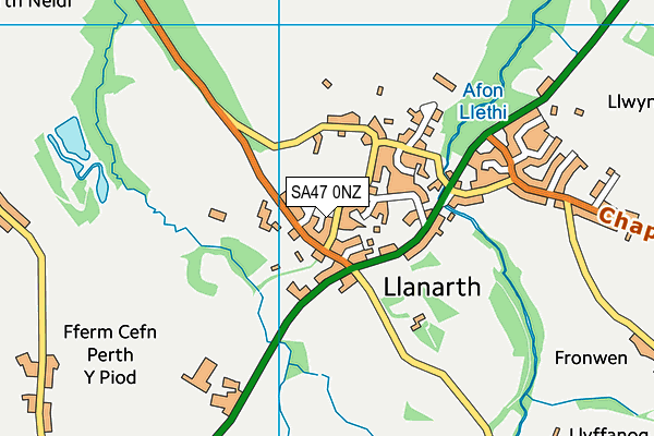 SA47 0NZ map - OS VectorMap District (Ordnance Survey)