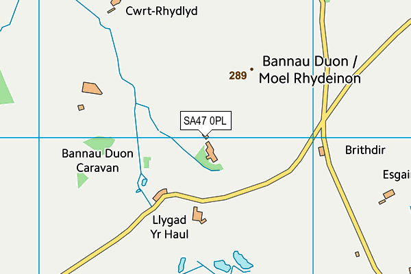 SA47 0PL map - OS VectorMap District (Ordnance Survey)