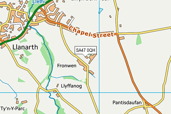 SA47 0QH map - OS VectorMap District (Ordnance Survey)